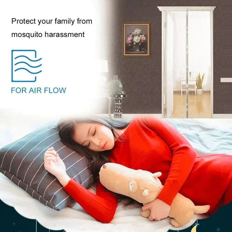 Magnetic Screen Door – Hands-Free Mesh Curtain for Bugs & Pets Success Active